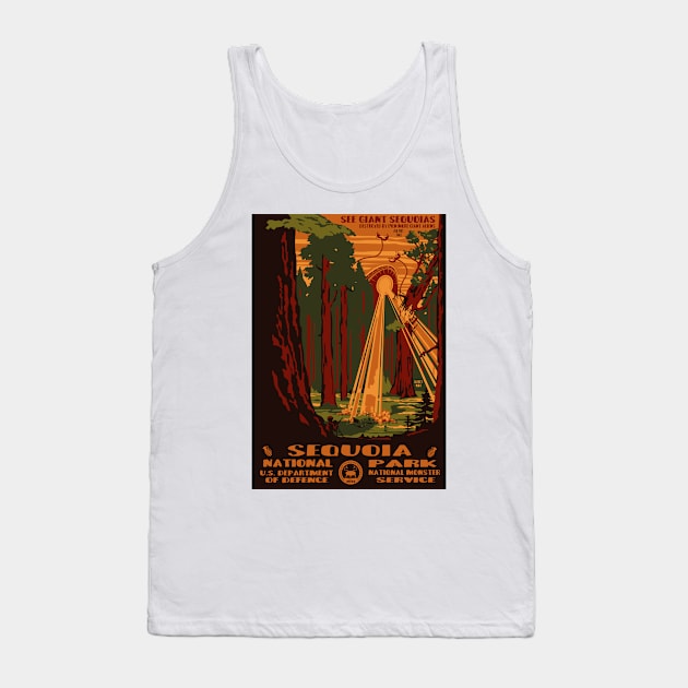 Sequoia alien invasion national park poster Tank Top by rolphenstien